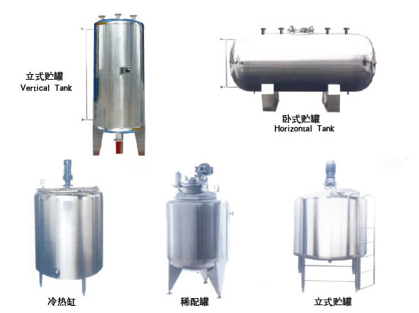 不銹鋼貯罐、配制罐 不銹鋼貯罐、配制罐